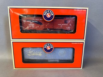 NIB Lionel Trains:  Buick Centennial Collection Box & Western Pacific Box Car, 639259 & 639236