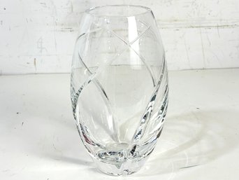 A Fine Modern Crystal Vase By Tiffany & Co