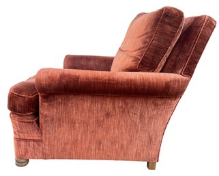 Large Vintage Rust Orange Colored Arm Chair