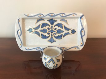 Ceramic Platter And Bowl