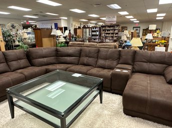 Gorgeous 5 Pc. Brown Sectional
