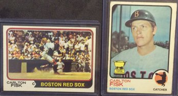 1973 & 1974 Topps Carlton Fisk Cards