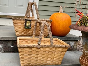 Pair Of New Baskets With Handles