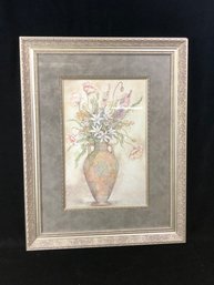 Pastel Floral Vase Print