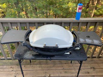 Weber Grill On Folding Table