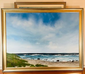 Original Beachscape Painting By Local Artist, Signed