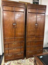 Pair Of Asian Cabinets  By Thomasnville
