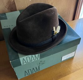 Adams Hat In Original Box