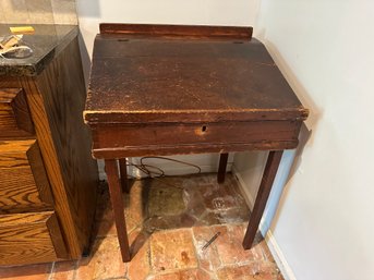 Antique Primitive Lift Top Desk