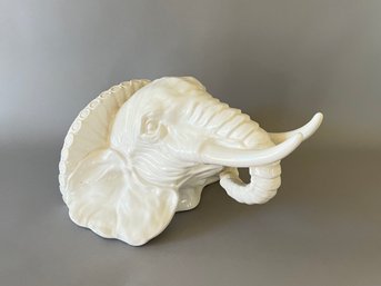 Italian Elephant Ceramic Wall Shelf