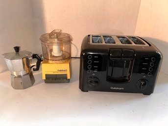 Cuisinart Kitchen Appliance Bundle And Bialetti Neapolitan Style Stovetop Inversion Coffee Maker