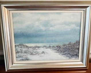 Original Seaside Painting By Local Artist/Hobbyist, Signed