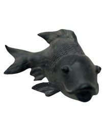Vintage Massive Resin Figural Koi Leaping Carp Open Mouth Fish