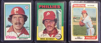 1974 - 1975 & 1978 Topps Mike Schmidt Cards