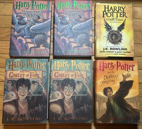 Stated 1st Edition HARRY POTTER Hardcover Novel Lot