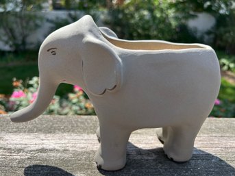 Anthropologie Retired Leah Reen Goren Ceramic Elephant Planter 9' X  6' X 4' Depth No Issues