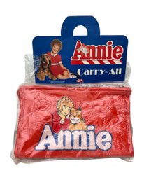 Vintage Deadstock 1982 Little Orphan Annie Film Carry All Zip Purse Bag NOS