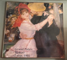 Large Pierre-Auguste Renoir Dance At Bougiva Framed Museum Poster, 1985