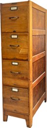 A Vintage Mahogany Filing Drawer By Globe Filing Systems