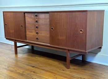 A Stunning Mid-Century Modern Scandinavian Sideboard In Teak By Dux