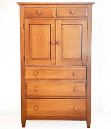 A Solid Maple Gentleman's Chest By Ethan Allen