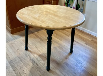 Wooden Kitchen Table With Forest Green Base Finish