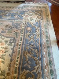 Blue And Cream Area Rug