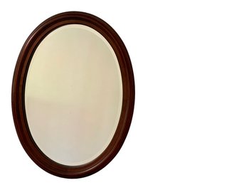 Oval Hitchcock Mirror With Beveled Edge