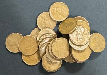 30 Wheat Pennies ALL S Mint