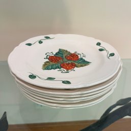 A Collection Of Edwin M. Knowles Hand Painted Fruit Plates