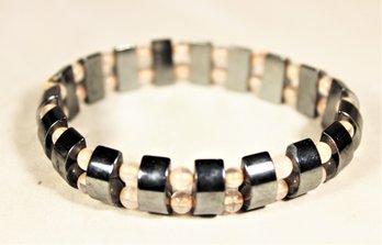 Hematite And Rose Quartz Bracelet