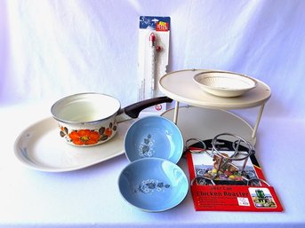 Grouping Of Vintage To Contemporary Kitchen/dishware