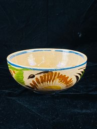 Hand Painted Mexican Pottery Bowl