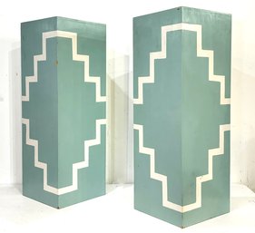 A Pair Of Vintage Art Deco Pedestals, Or Plant Stands