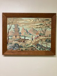 MCM PAINT BY NUMBER JAPANESE THEMED FRAMED