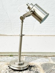 A Brushed Steel Desk Lamp