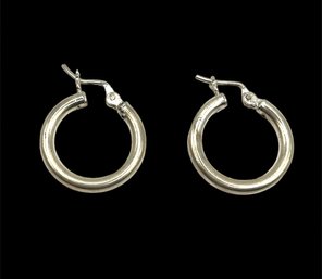 Vintage Sterling Silver Hoop Earrings