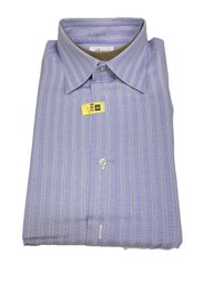 Brioni Lavendar Pin Striped Dress Shirt-Size 44-17 1/2