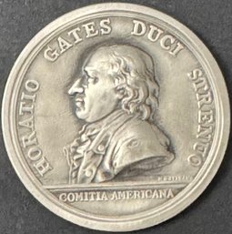 Horatio Gates Comita Americana Pewter Replica Medal