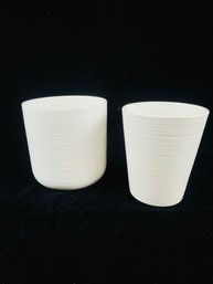 White Ceramic Planter Pots