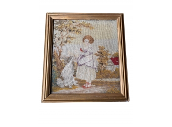 Vintage Needlepoint, Framed (I)