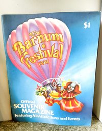 Vintage 1981 Barnum Festival Official Souvenir Magazine Featuring Andrew Julian Ringmaster