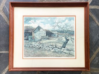 A Bucolic Country Lithograph