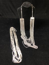 Set Of Metal Chain Necklaces