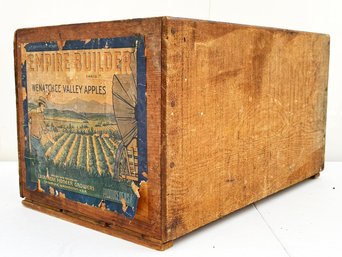 A Vintage Fruit Crate - Empire Builder Wenatchee Valley Apples