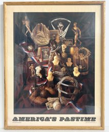 Framed 1989 American Pastime Sports Poster