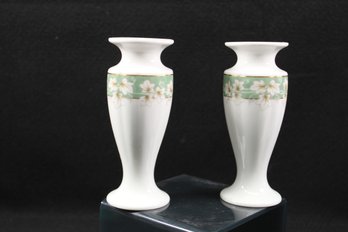 Vintage Rosenthal Classic Pearl China Candlestick Holders - Made In Germany