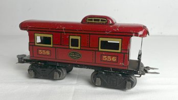 Marx NYC 556 New York Central Red Caboose Pre-War One-Way Couplers 8 Wheel