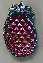 Purple 'rainbow Glass' Ceramic Pineapple Mint / Candy Dish