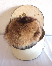 Womens Real Fur Hat With Lord & Taylor Box